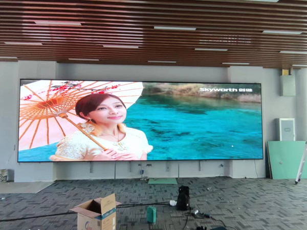 广安P1.53led小间距屏安装案例